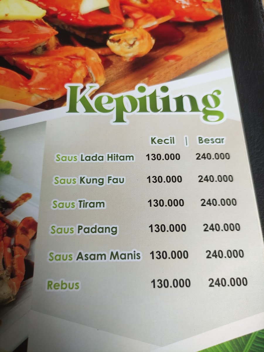 Bale Roso Resto Menu - Image 1